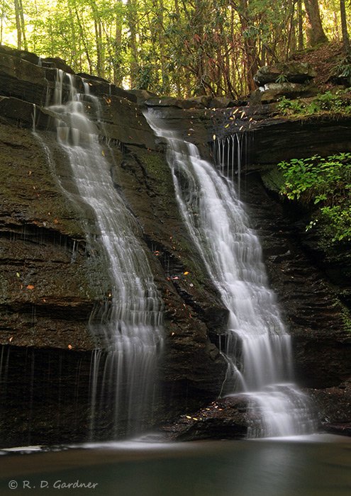 Middle Little Stoney Falls in Hanging Rock Rec. Area